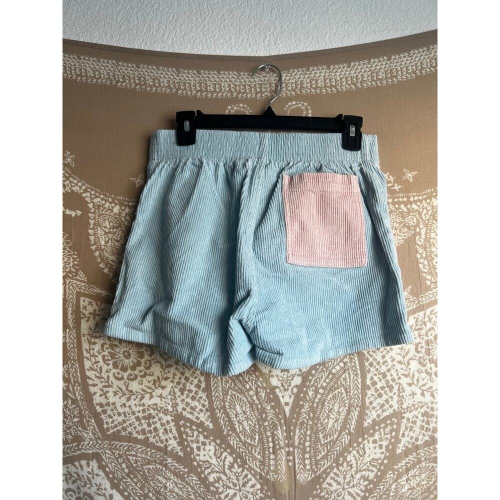 Hammies Women Corduroy Shorts in Powder Blue/Powder Pink - Picture 6 of 7